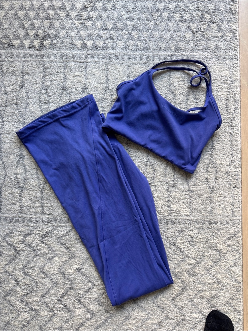Alphalete Active Flare Pant & Crop Top Set